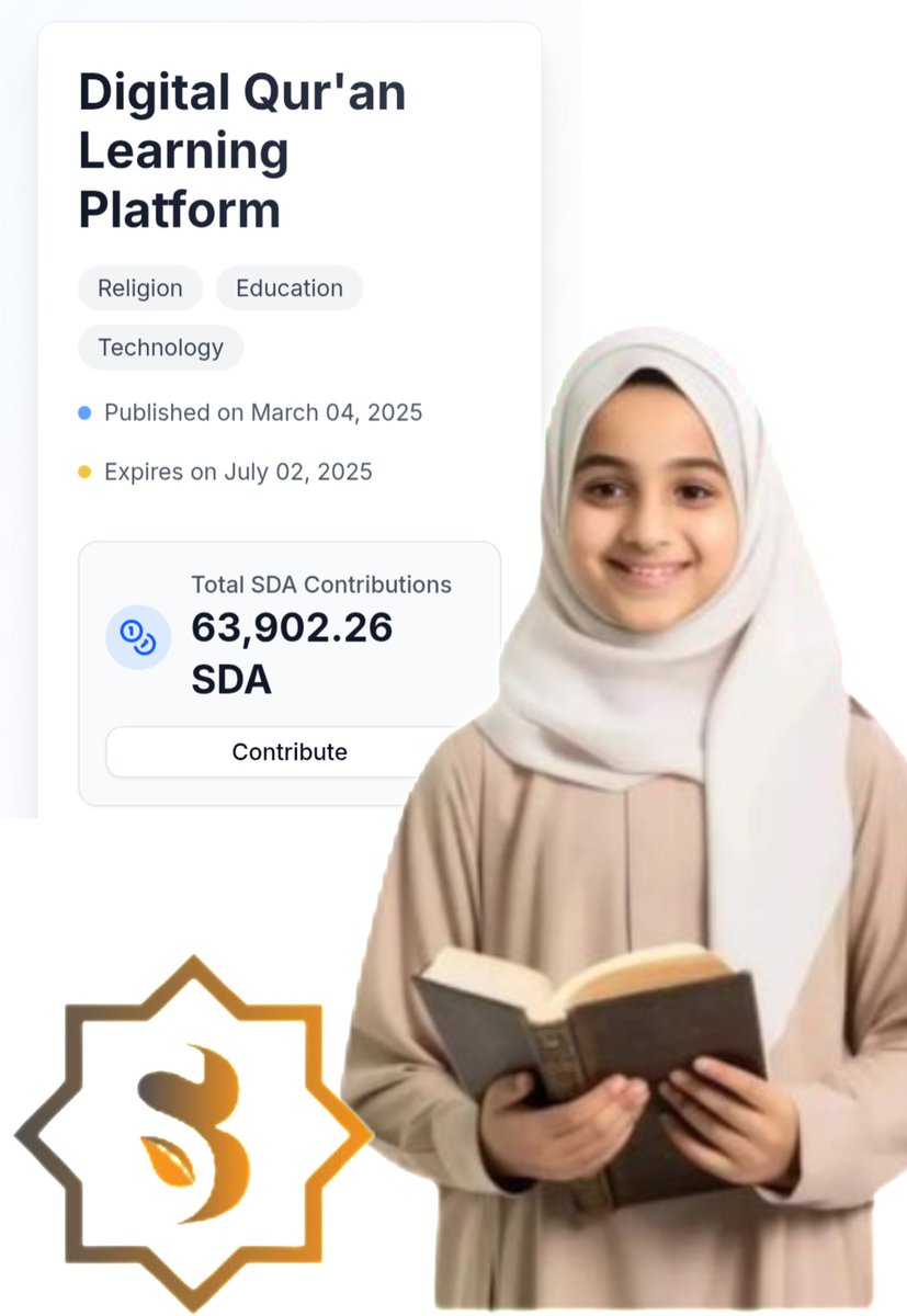 vlacp36's tweet photo. 🌍📖 Excited to support the Digital Qur'an Learning Platform — a global, inclusive space for learning the Qur'an through video lessons, interactive tools & community support.
🗓️ Live till July 2, 2025
💬 Multilingual • Accessible • Culturally respectful
💠 Contribute: 63,902.26 SDA+ & growing!
Project link: 🖇️ 🖇️
https://t.co/uM6DXk8LEm
Let’s build a smarter, united Ummah 🤲
#Quran #Education #TechForGood #IslamicEd