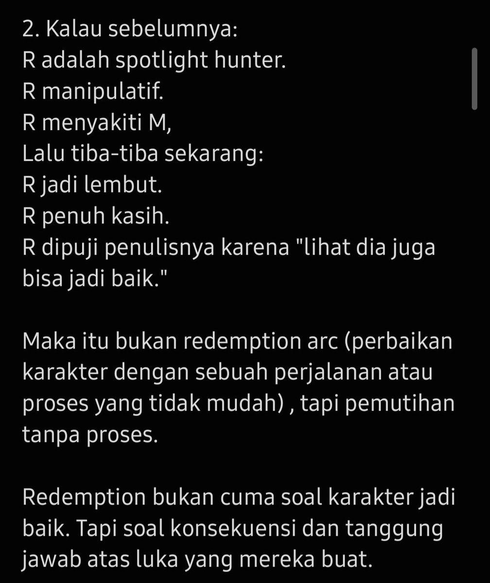 sambatyadisini's tweet image. WARNING❗️
ini bentuk kritik pada alur cerita di sinetron, bukan di real life, jadi jangan asal komentar tanpa analisa ya. 
Silahkan di baca saja, tidak menyediakan tempat untuk adu argumen dengan nol opini analisis. 
Terimakasih.