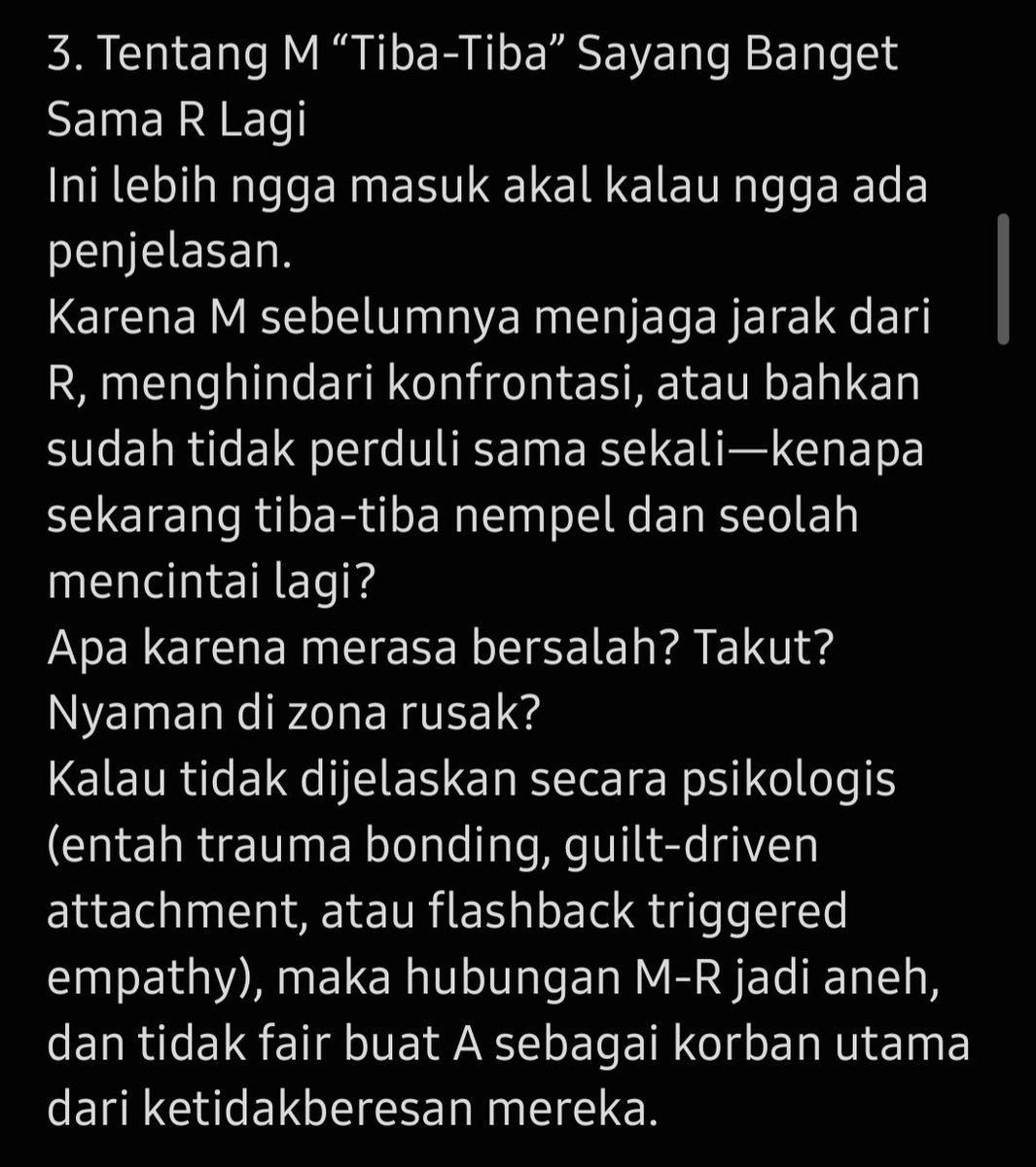 sambatyadisini's tweet image. WARNING❗️
ini bentuk kritik pada alur cerita di sinetron, bukan di real life, jadi jangan asal komentar tanpa analisa ya. 
Silahkan di baca saja, tidak menyediakan tempat untuk adu argumen dengan nol opini analisis. 
Terimakasih.