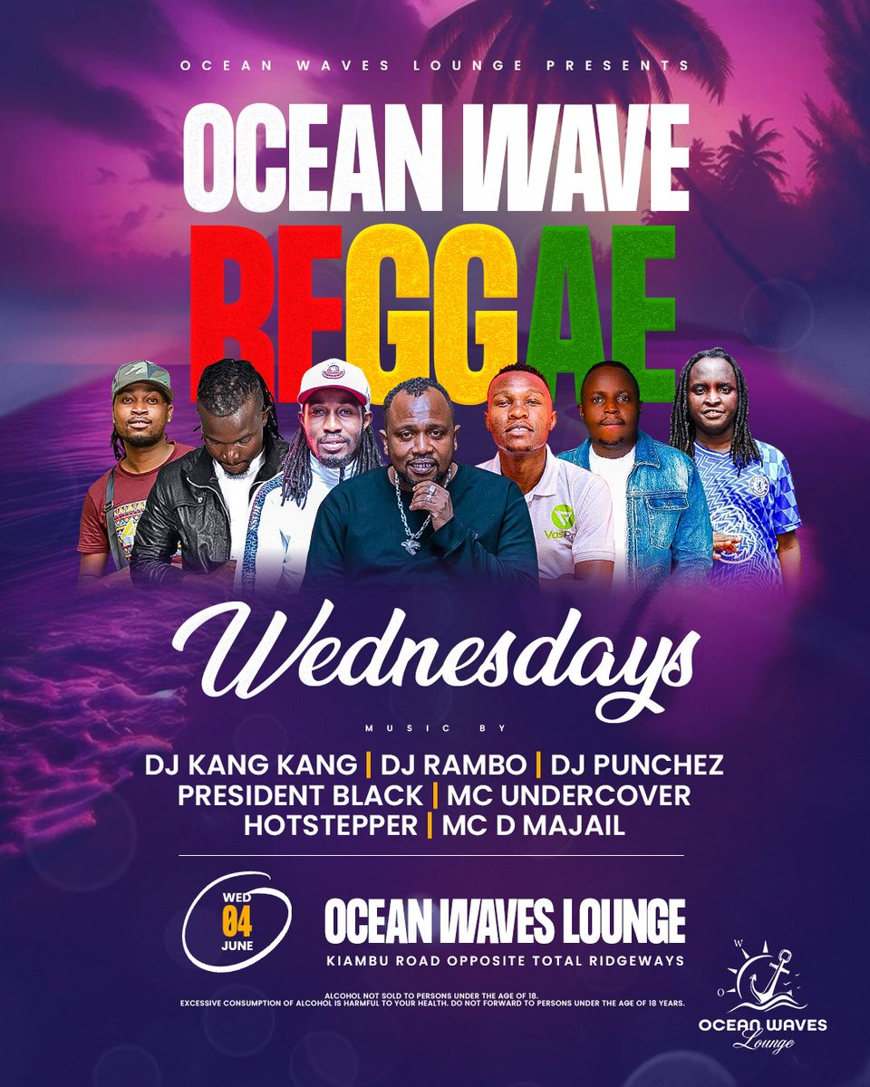 Happening tonight reggae Wednesdays plans 😎 @oceanwave_ke .. you welcome 🙏 🤗  @kangstar_entertainment @deejay_rambo <a href="/djpunchez/">DJ Punchez</a> <a href="/undercover_254/">Undercover 254</a> @mcee_hotsteppa @dj_prezidentblack let's gooo