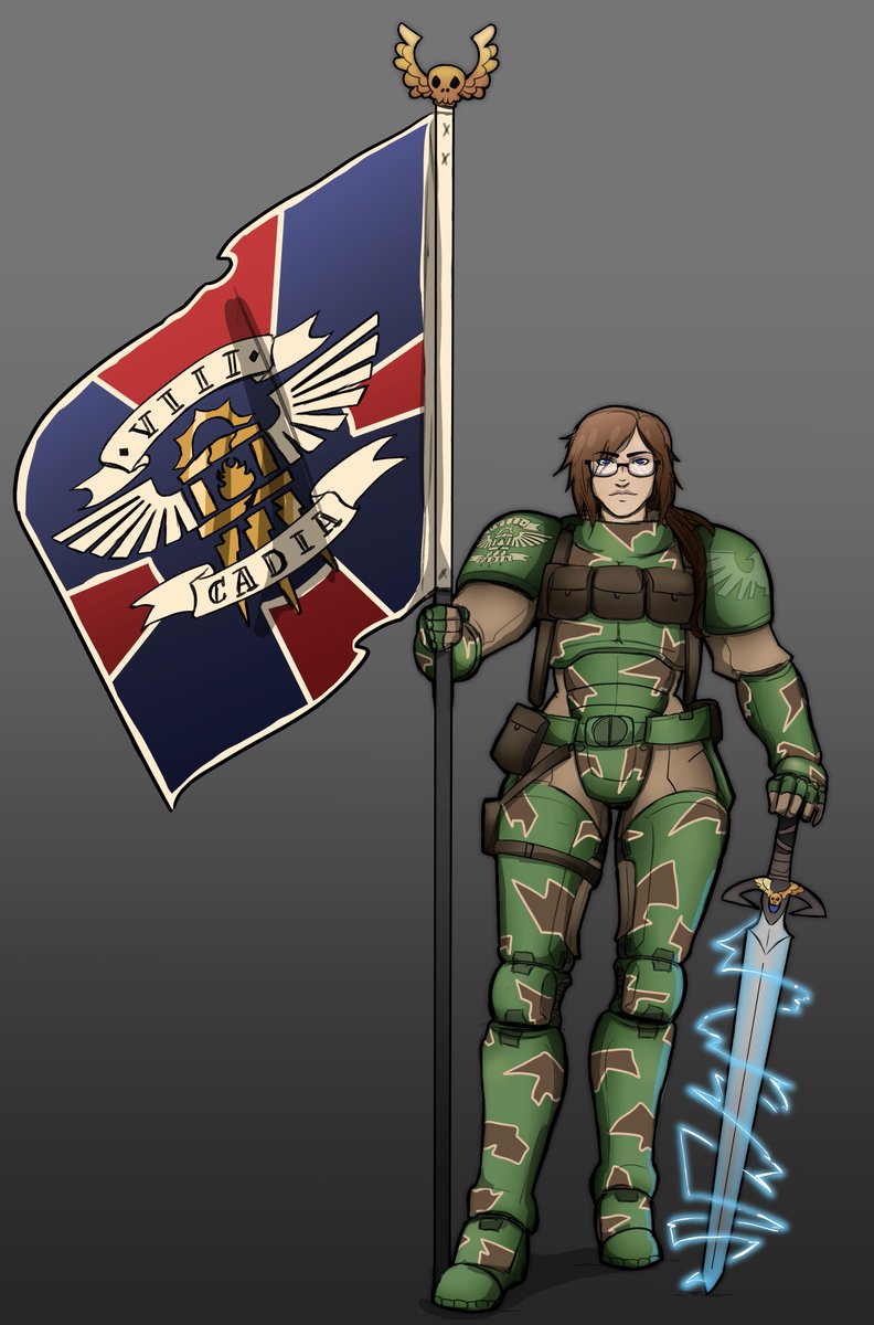 gormissh for <a href="/TelAurelstar/">Aurelstar</a> of their oc Leighton in kasrkin armor