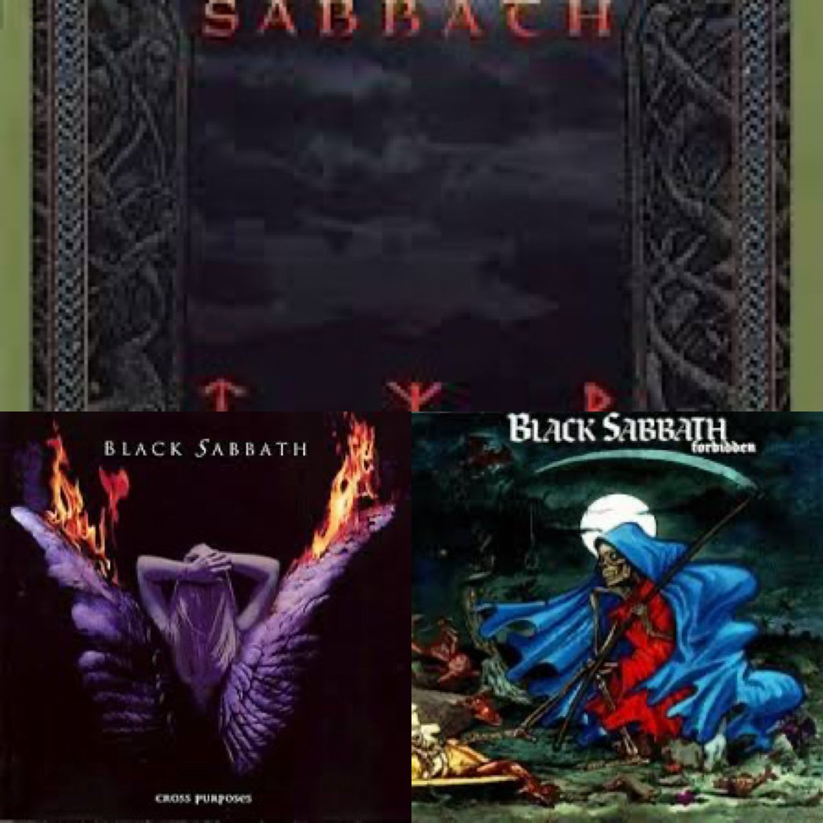 7 Black Sabbath  albums without Ozzy or Dio.

Which one do you like best? 

Born Again 
Seventh Star
Eternal Idol
Headless Cross
Tyr
Cross Purposes
Forbidden 

My choice is Born Again.   I think it rocks. Poor production, but some really good songs. 

Over to you. 👇