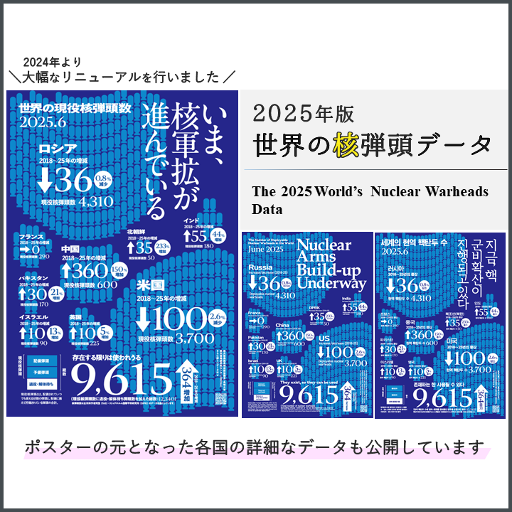 recna2012's tweet image. （お知らせ）『世界の核弾頭データ』2025年版 を公開しました
recna.nagasaki-u.ac.jp/recna/topics/4…