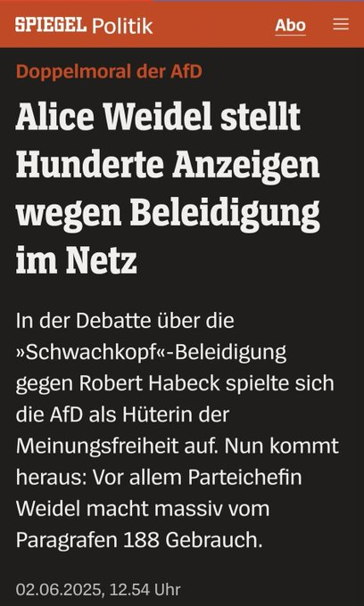 Nur was ich selber mach und tu, trau ich andern zu ...

#AfDmachtDummeNochDuemmer