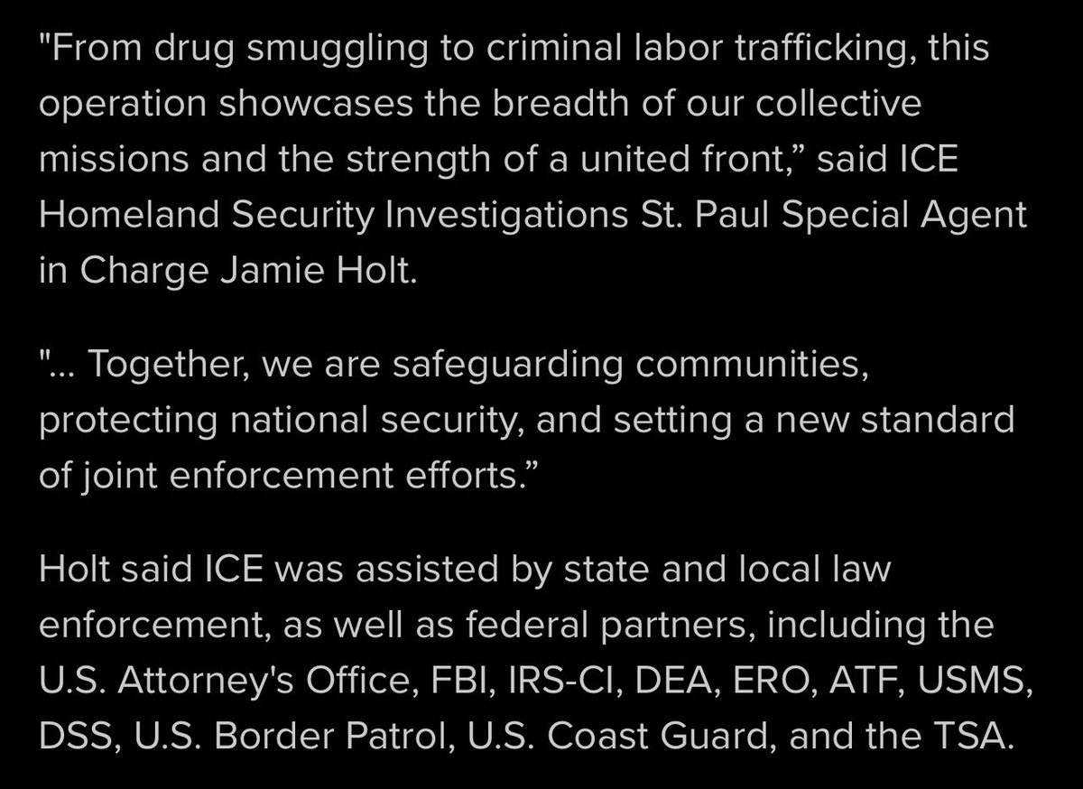 A lot of people have claimed ICE wasn’t involved in this raid.

Well, ICE said they were there.