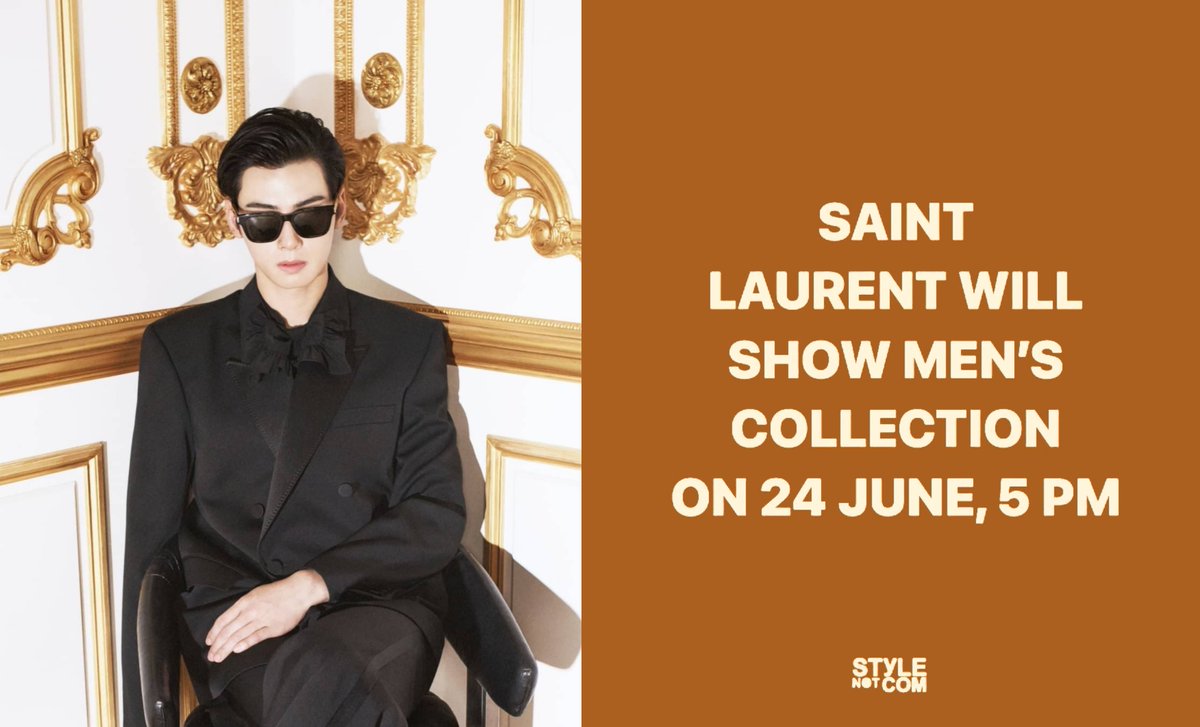 ChaEunwooINTL's tweet image. CHA EUNWOO is rumored to attend Saint Laurent Men&apos;s SS 26 Show on June 24 in Paris, France.

#ChaEunwoo #차은우 #SaintLaurent
#チャウヌ #车银优 #ชาอึนอู #車銀優