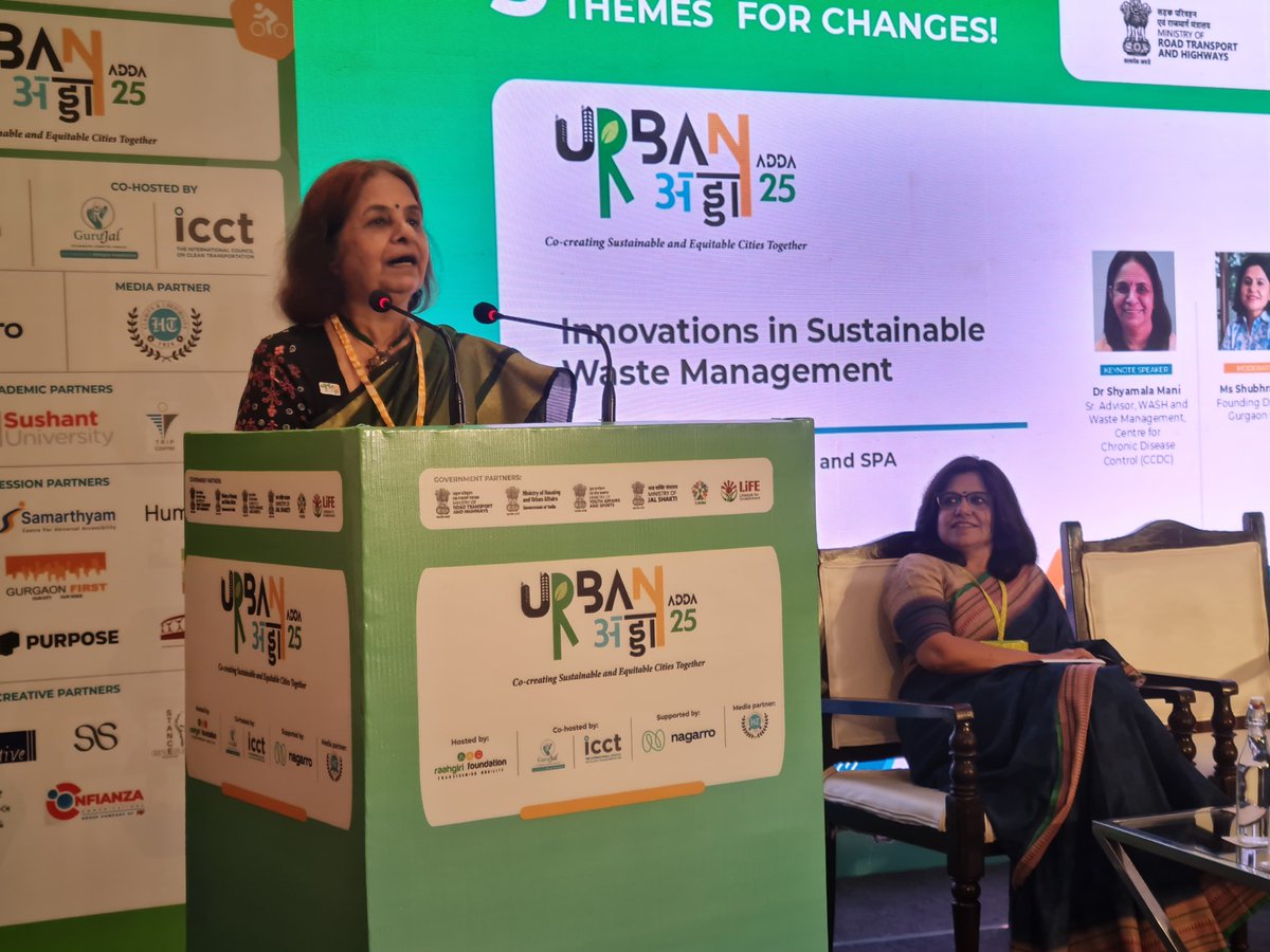 Raahgiri Foundation (@raahgiri_fdn) on Twitter photo URBAN ADDA I Day-2
Session - 1 - Innovations in Sustainable Waste Management - led by <a href="/Gurgaon_First/">Gurgaon First</a> and <a href="/DELHI_SPA/">SPA DELHI (Official Page)</a>
This morning at the #ArtAdda session, Dr. Shyamala Mani, Sr. Advisor – WASH & Waste Management at CCDC, shed light on the core issues:
🔹 Lack of URBAN ADDA I Day-2
Session - 1 - Innovations in Sustainable Waste Management - led by <a href="/Gurgaon_First/">Gurgaon First</a> and <a href="/DELHI_SPA/">SPA DELHI (Official Page)</a>
This morning at the #ArtAdda session, Dr. Shyamala Mani, Sr. Advisor – WASH & Waste Management at CCDC, shed light on the core issues:
🔹 Lack of