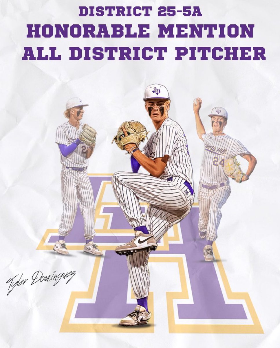 TJ_dom7's tweet image. Thank you LH Baseball for one heck of a season making Liberty Hill history. This team was amazing and will forever be a bond we cherish. Final pitching stats over all Junior year. @CoachCreek10 @MattLitz10
IP:47.2
GS:6
W:7
L:1
P#715
SO:43
ERA:3.084
BAA:.257