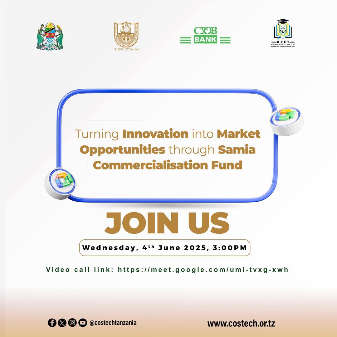 Samia Fund Info session: Turning Innovation into Market Opportunities through Samia Commercialisation Fund.

🗓️Wednesday, 4 June.
⏰15:00–16:00
Google Meet joining info
Video call link: meet.google.com/umi-tvxg-xwh