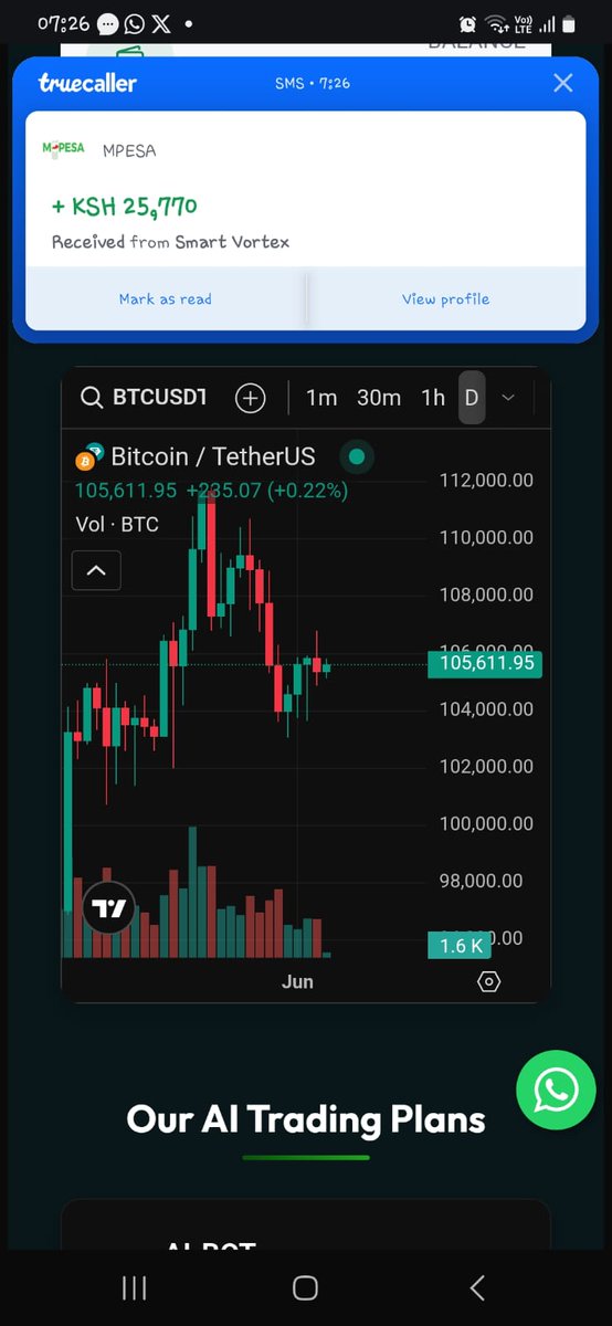 Watu wengi wanachelewa ku-adopt technology, but the ones who take action first always stay ahead. Join this AI-POWERED TRADING system and earn guaranteed interest after every 8hrs. 

THREAD