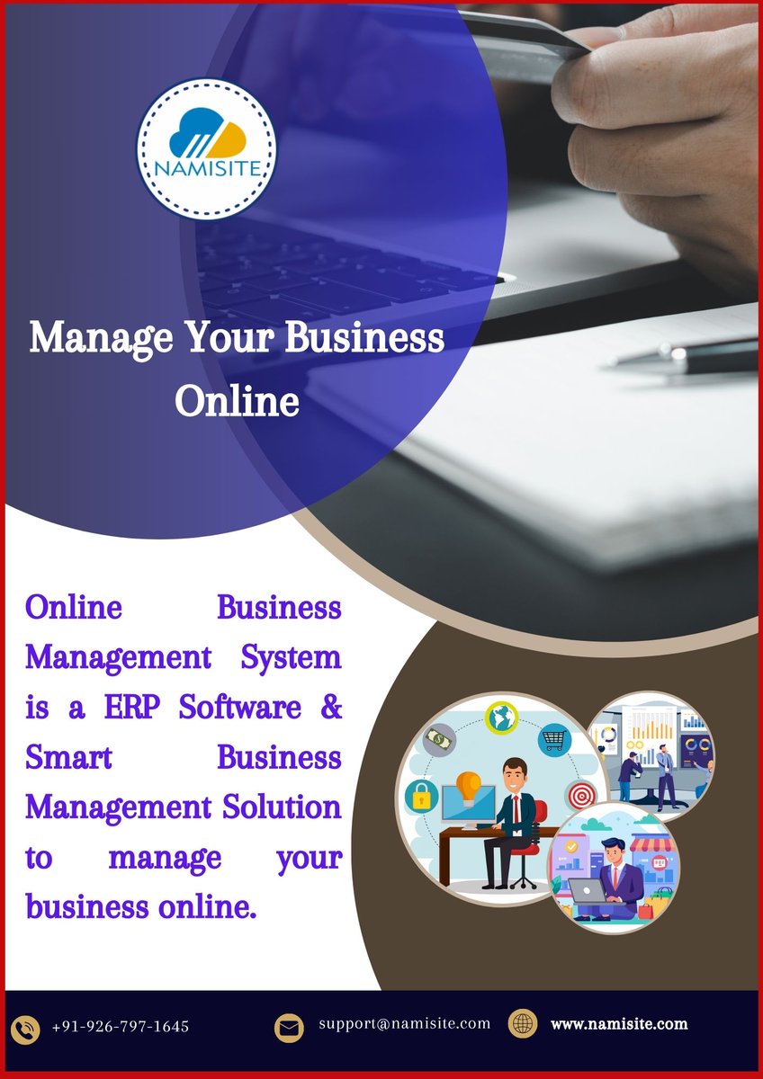 NAMISITE (@namisite1) on Twitter photo Manage Your Business Online| Business Management System - NAMISITE
Email Id: -support@namisite.com
Phone No:-+91-926-797-1645
Visit :namisite.com
#onlineseller #onlinemarketing #onlineshop #onlinebusiness #onlinestorephilippines Manage Your Business Online| Business Management System - NAMISITE
Email Id: -support@namisite.com
Phone No:-+91-926-797-1645
Visit :namisite.com
#onlineseller #onlinemarketing #onlineshop #onlinebusiness #onlinestorephilippines