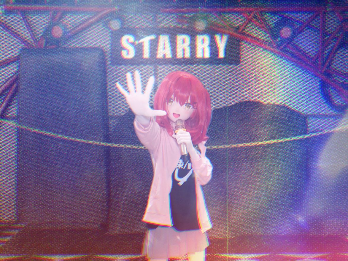 晴れ渡る星空⭐
ここは流れた星の連絡駅～
もっと夢を見させてあげる❤️🩷
摄影<a href="/Xiang_YuYu/">相遇</a> 
后勤：我
 #着ぐるみ #kigurumi 
#ぼっち・ざ・ろっく #喜多郁代