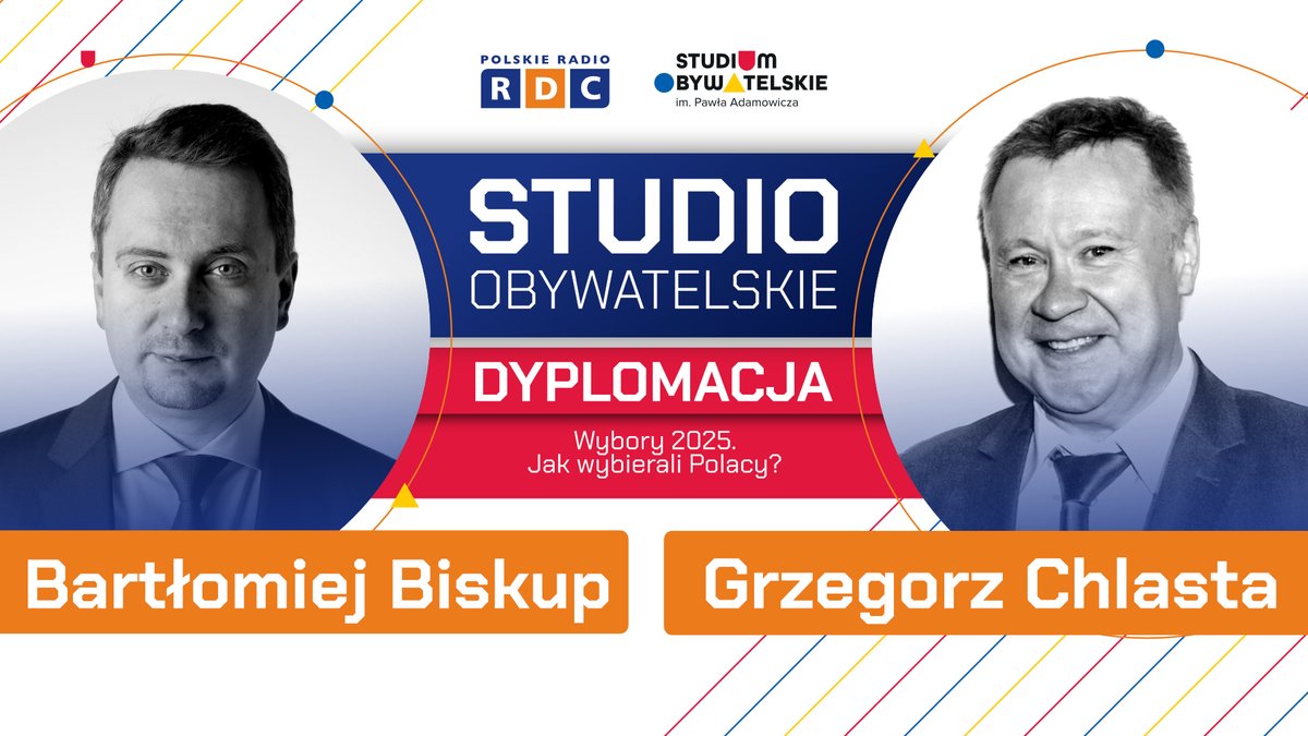 Polskie Radio RDC (@rdcpolskieradio) on Twitter photo ⏰Poranek RDC:
7.30 Studio Obywatelskie - dr hab Bartłomiej Biskup, doktor nauk o polityce
8.00 Krzysztof Kosiński - prezydent Ciechanowa
8.30 #Komentatorzy: <a href="/JMiziolek/">Joanna Miziołek</a>, <a href="/estera_flieger/">Estera Flieger</a>, <a href="/AjDowejko/">Mikołaj Dowejko 🇵🇱</a>
🎙️ <a href="/gchlasta/">Grzegorz Chlasta</a>
📻 rdc.pl/player ⏰Poranek RDC:
7.30 Studio Obywatelskie - dr hab Bartłomiej Biskup, doktor nauk o polityce
8.00 Krzysztof Kosiński - prezydent Ciechanowa
8.30 #Komentatorzy: <a href="/JMiziolek/">Joanna Miziołek</a>, <a href="/estera_flieger/">Estera Flieger</a>, <a href="/AjDowejko/">Mikołaj Dowejko 🇵🇱</a>
🎙️ <a href="/gchlasta/">Grzegorz Chlasta</a>
📻 rdc.pl/player