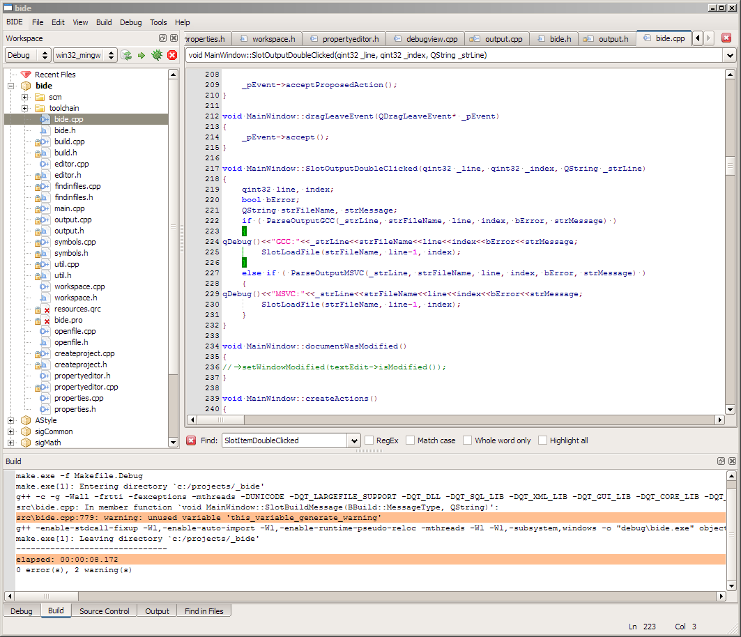 Just found this picture from 2007... Which is kind of related to bgfx. I was writing C++ IDE (bide), then I started writing debugger (bdbg), when feature creep really got me. 🤣