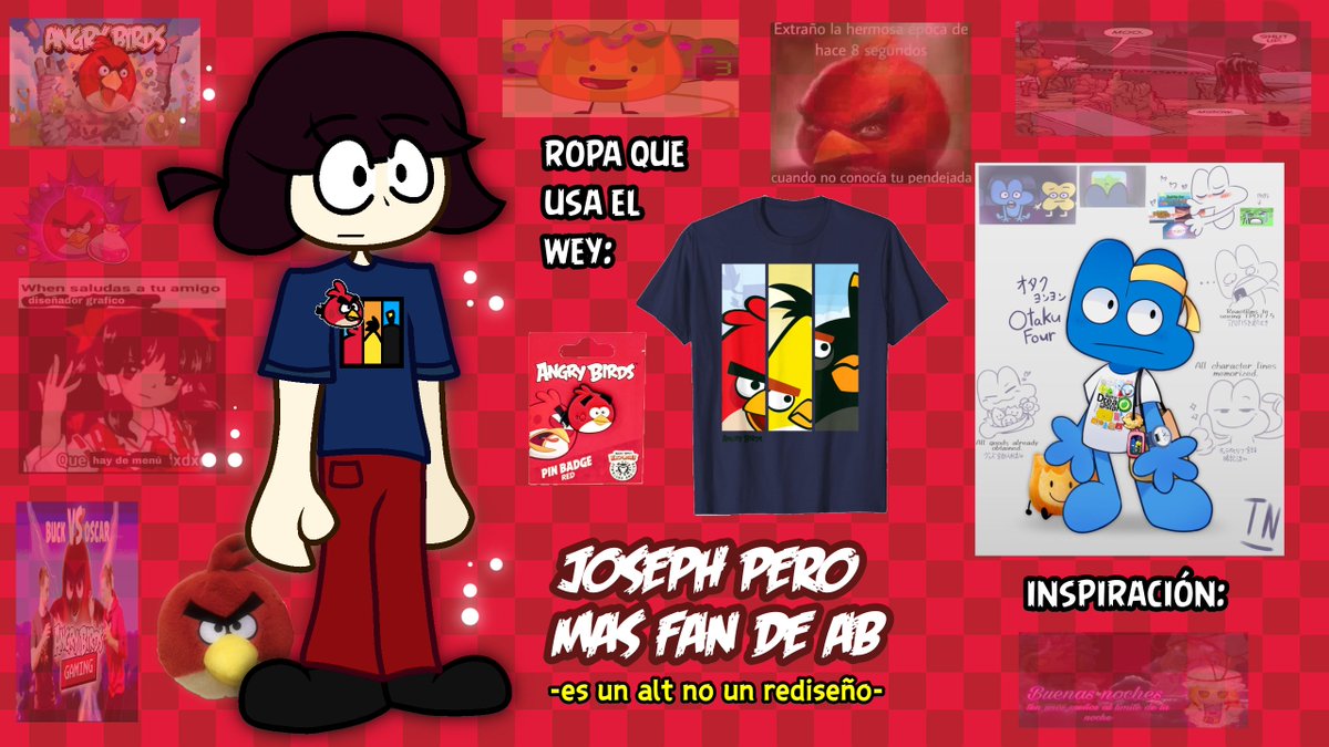 RedFanArts's tweet image. Referencia definitiva para dibujar a mi sona Joseph + unos extras y mi Birdsona