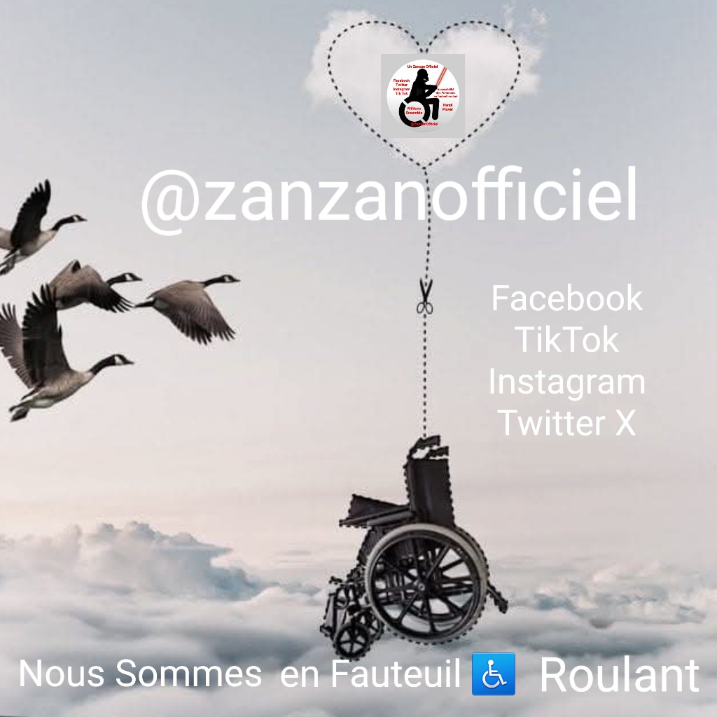 Rejoignez le réseau dédié à 100% aux Personnes Handicapées en fauteuil ♿ roulant en France 🇫🇷 ! 
Militons ensemble pour imposer l’Accessibilité des lieux publics, commerces, logements, transports, voiries... à nos fauteuils roulants PARTOUT EN FRANCE 🇫🇷 !
♿@zanzanofficiel ♿