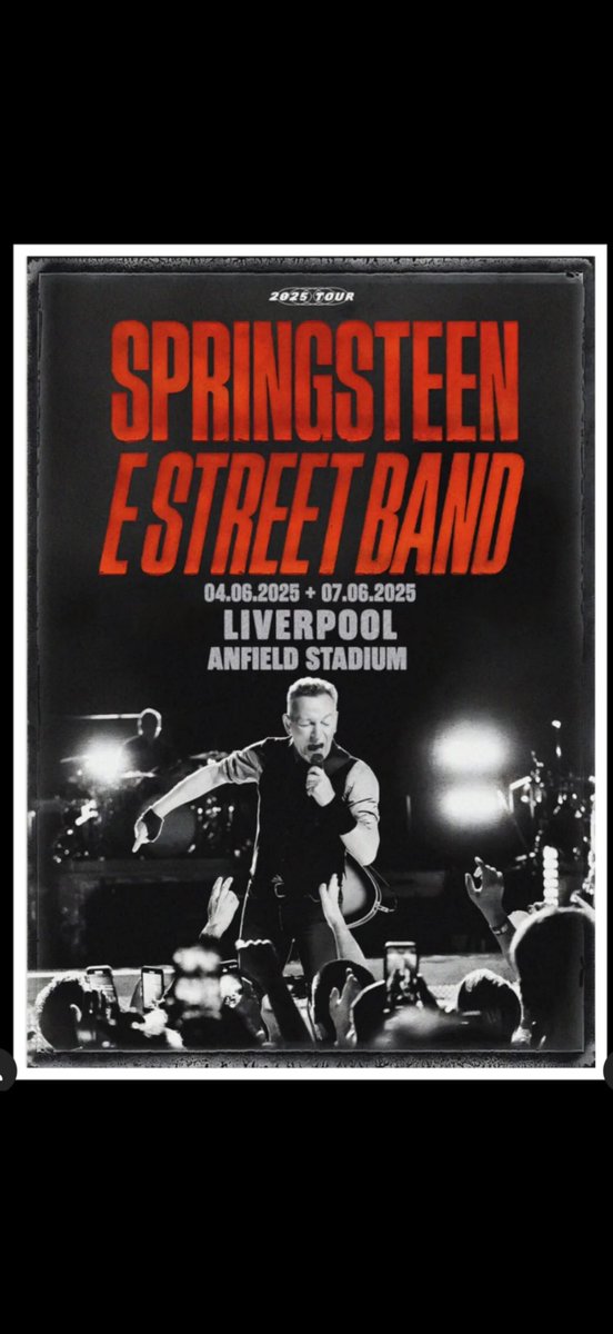27Maig1715's tweet image. Liverpool here we go! the first show in this tour #BruceSpringsteen #Springsteen2025 #OnTour