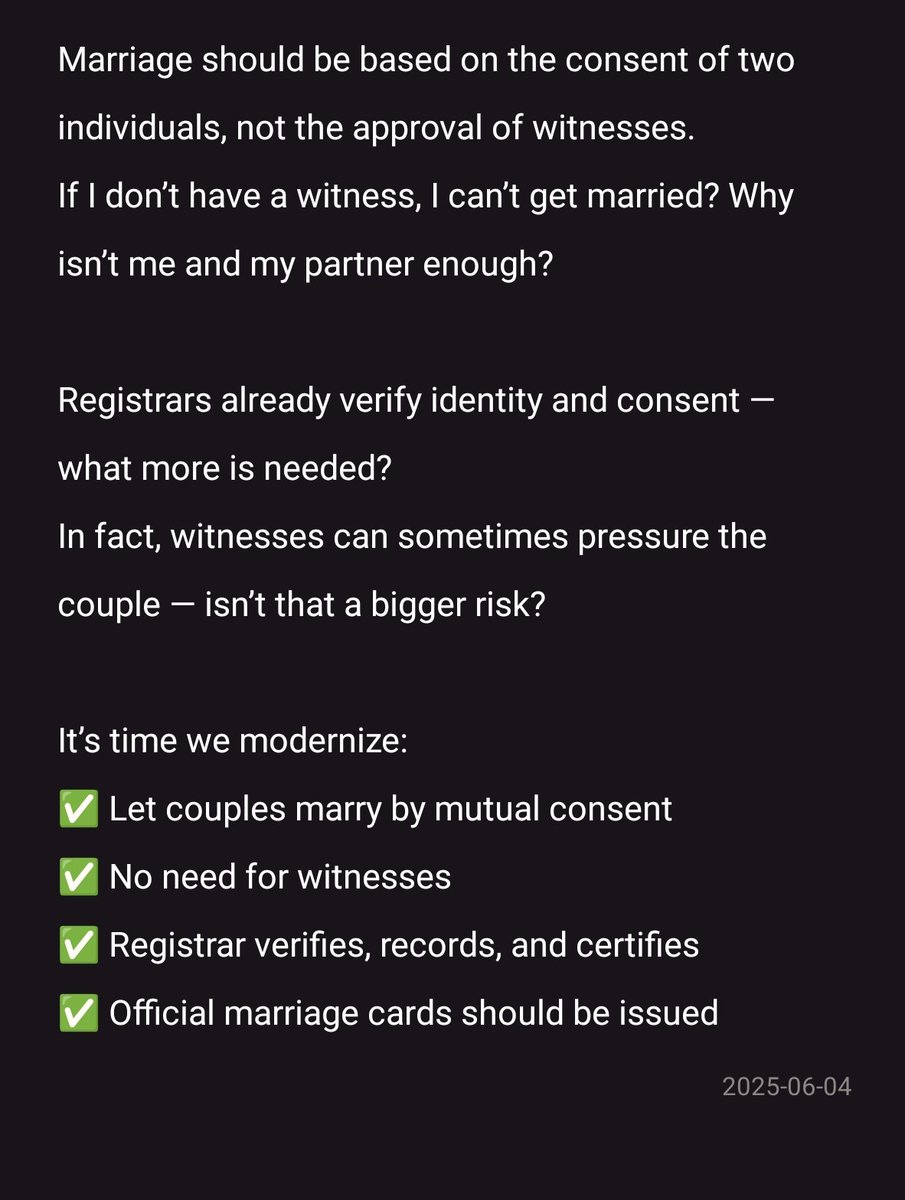 FROSTER2002's tweet photo. @MoLJ_India @PMOIndia @MinistryWCD
#MarriageReform #ConsentMatters #ModernIndia #PersonalLiberty https://t.co/3k3puO6KP7