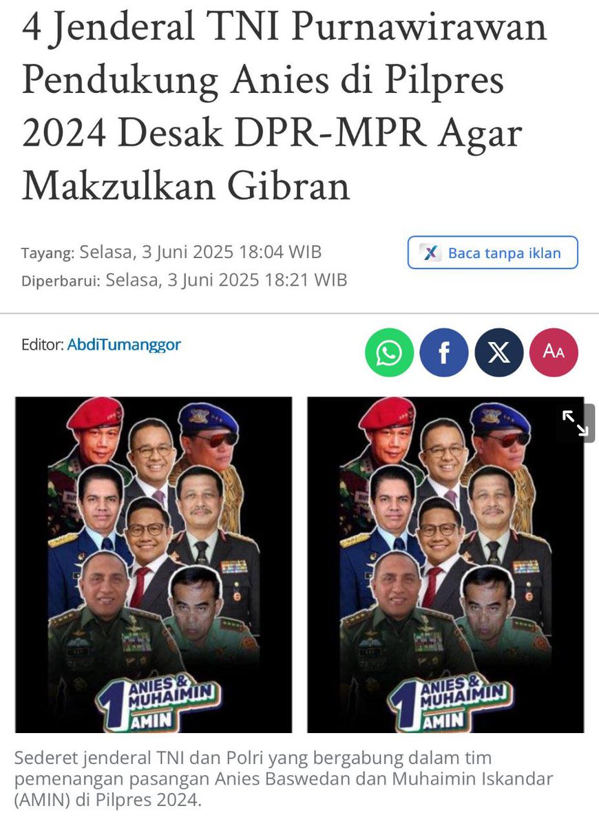 Eprilica viramli (@epricila10) on Twitter photo Purnawirawan yang ajukan pemakzulan Gibran sebagai Wapres itu pendukung <a href="/aniesbaswedan/">Anies Rasyid Baswedan</a> to, pantes ngotot banget. Kebuka juga siapa yang bikin gaduh Purnawirawan yang ajukan pemakzulan Gibran sebagai Wapres itu pendukung <a href="/aniesbaswedan/">Anies Rasyid Baswedan</a> to, pantes ngotot banget. Kebuka juga siapa yang bikin gaduh