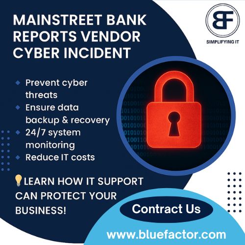bluefactorbf's tweet image. 🔐 MainStreet Bank Vendor Breach Exposes Customer Data

#CyberSecurityAlert #VendorBreach #MainStreetBank #DataSecurity #BlueFactorProtects #cybersecurity #managedservices #businessprotection #bluefactor #CybersecurityAwareness #cybersecurity #businesssecurity #cyberawareness