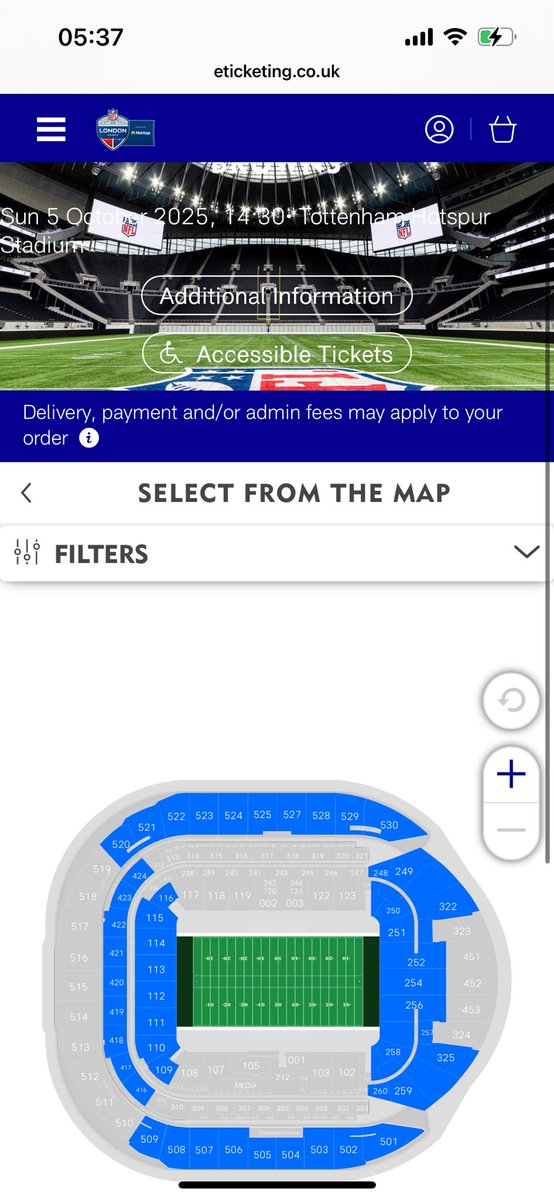 stuartcondy's tweet photo. @nfluk_tickets Can’t recall this many tickets still being available after almost a full week on sale. Both games. https://t.co/YXCAYI4XEQ