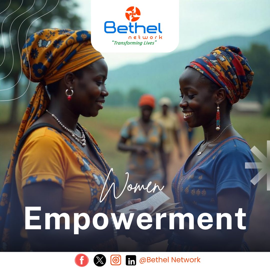 Empowered women empower communities.
At Bethel Network, we’re committed to ensuring women have access to skills, resources, and opportunities that help them thrive.
From economic empowerment to leadership training — every effort counts.
#WomenEmpowerment #BethelEmpowers