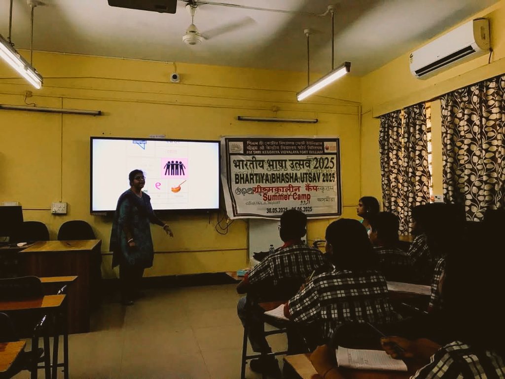 PM SHRI Kendriya Vidyalaya Fort William (@kvfortwilliam) on Twitter photo Bhartiya bhasha utsav 2025.Day 1 30.5.25. Theme: Basic greetings and expressions, alphabets, numbers, signatures, etc.
<a href="/EduMinOfIndia/">Ministry of Education</a>
<a href="/kvsrokolkata/">Kendriya Vidyalaya Sangathan, Kolkata Region</a>
<a href="/KVS_HQ/">Kendriya Vidyalaya Sangathan</a>
<a href="/kumarthakur69/">KUMAR THAKUR</a>
<a href="/dpradhanbjp/">Dharmendra Pradhan</a> Bhartiya bhasha utsav 2025.Day 1 30.5.25. Theme: Basic greetings and expressions, alphabets, numbers, signatures, etc.
<a href="/EduMinOfIndia/">Ministry of Education</a>
<a href="/kvsrokolkata/">Kendriya Vidyalaya Sangathan, Kolkata Region</a>
<a href="/KVS_HQ/">Kendriya Vidyalaya Sangathan</a>
<a href="/kumarthakur69/">KUMAR THAKUR</a>
<a href="/dpradhanbjp/">Dharmendra Pradhan</a>