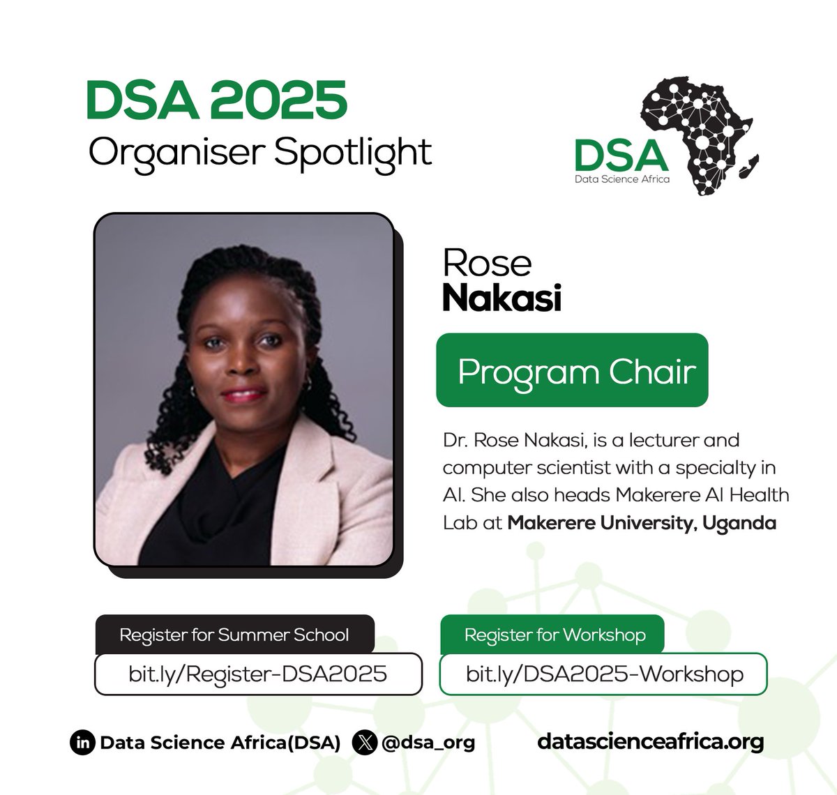 AI_HealthLabMak's tweet image. Proud to have our team represented at #DSA2025!

Our Lab Lead, Dr. @RoseNakasikiire, serves as Program Chair, and our Technical Lead, @snsumba, spotlighted our flagship @Ocular_Project showcasing the future of affordable malaria diagnostics in settings with limited lab personnel.…
