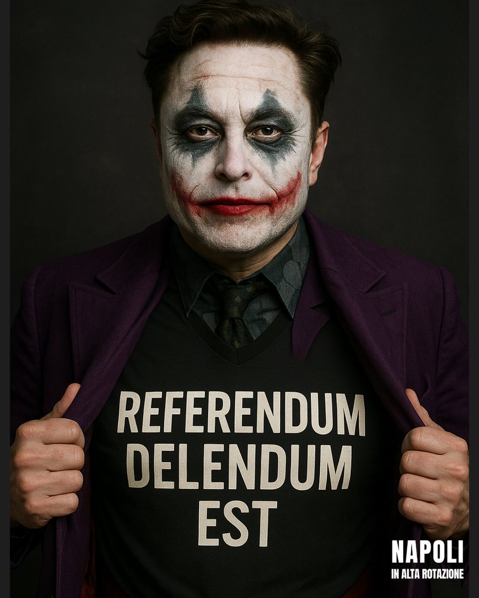 FerdiCarcavallo's tweet photo. I buoni consigli 5
#referendum #referendum8e9giugno #napoli #madeinnaples #referendumdelendumest #referendum2025 #Joker https://t.co/I49ojV56MK