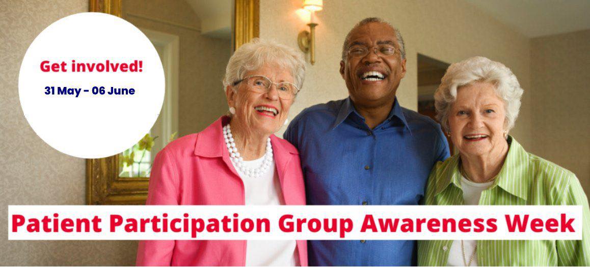 Patient Group awareness week. 

Today, Diane, will be in the waiting room from 3pm, so pop down and have a chat to her about any concerns that you may have. The Patient Group are a voice for all patients,  they can take any of your comments to the next meeting for discussion.
