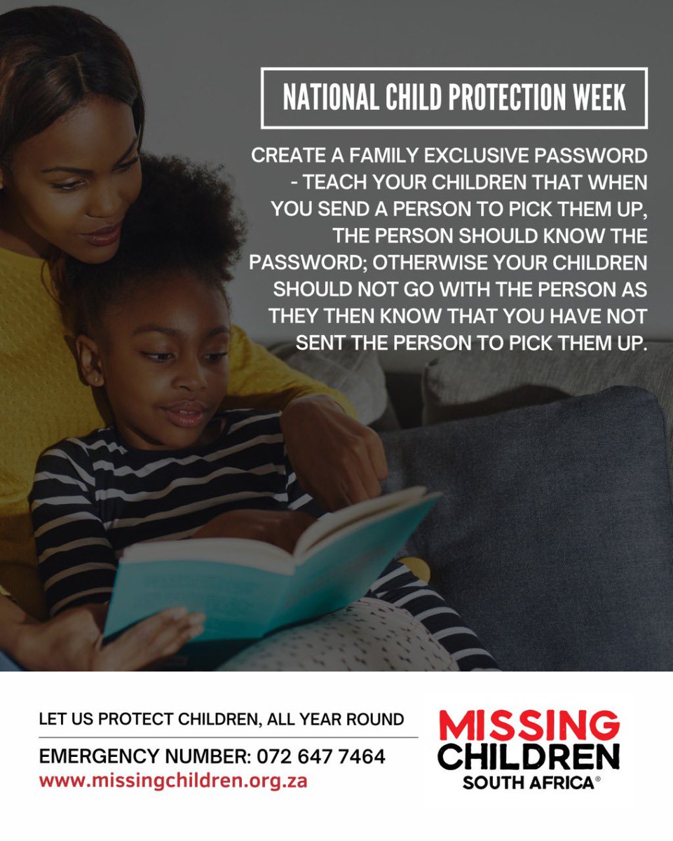 072MISSING's tweet image. #MissingChildrenSouthAfrica supports #NationalChildProtectionWeek!

Every child has the right to a legal practitioner assigned to the child by the state, and at state expense, in civil proceedings affecting the child, if substantial injustice would otherwise result.

Report child
