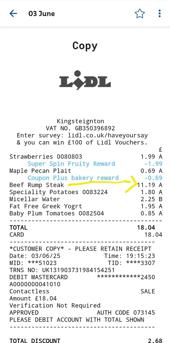 Scandalous
<a href="/LidlGB/">@LidlGB</a> OMG!!! won't be buying my steak from you guys ever again. I had no idea a pack of 2 x rump steaks were such a rip off. 😲😲😲