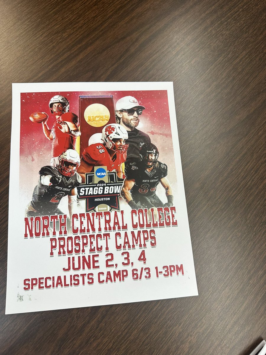 I will be at the North Central Mega camp today ready to compete, learn and showcase my skills!!! <a href="/PrepRedzoneIL/">Prep Redzone Illinois</a> <a href="/Recruit2Illini/">UI Zone</a> <a href="/CoachOJ_/">Jerry Olszewski</a> <a href="/CoachWillits/">Aaron Willits '08</a> <a href="/MKeeler5/">Coach Mason Keeler</a> <a href="/CoachSipple/">Mark Sipple</a> <a href="/CoachSamOjuri22/">Coach_Ojuri</a> <a href="/DevinVouk/">Devin Vouk</a> <a href="/CoachTMunson/">Trevor Munson</a> <a href="/CoachMurray_IWU/">Mike Murray</a> <a href="/aaronwinfrey/">Coach Winfrey</a>