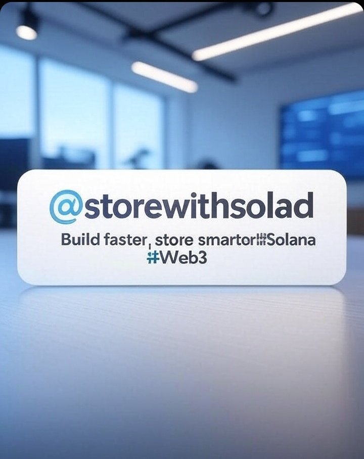 storewithsolad's tweet image. In the rapidly evolving world of Web3, 
data storage on the blockchain presents both opportunities and challenges.
@StoreWithSolad
 transforms Web3 log storage by capitalizing on Solana’s standout blockchain advantages for efficient, 
cost-effective, and scalable solutions: