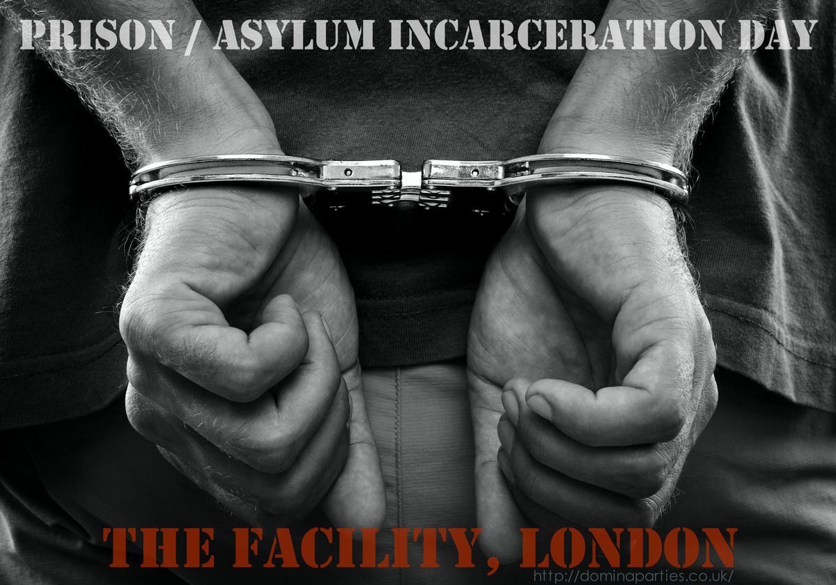 9.30am Tue 22 July ~ The Facility ~ LONDON Prison Role Play Day Locked up &amp; tormented at intervals, or left in solitary #confinement…