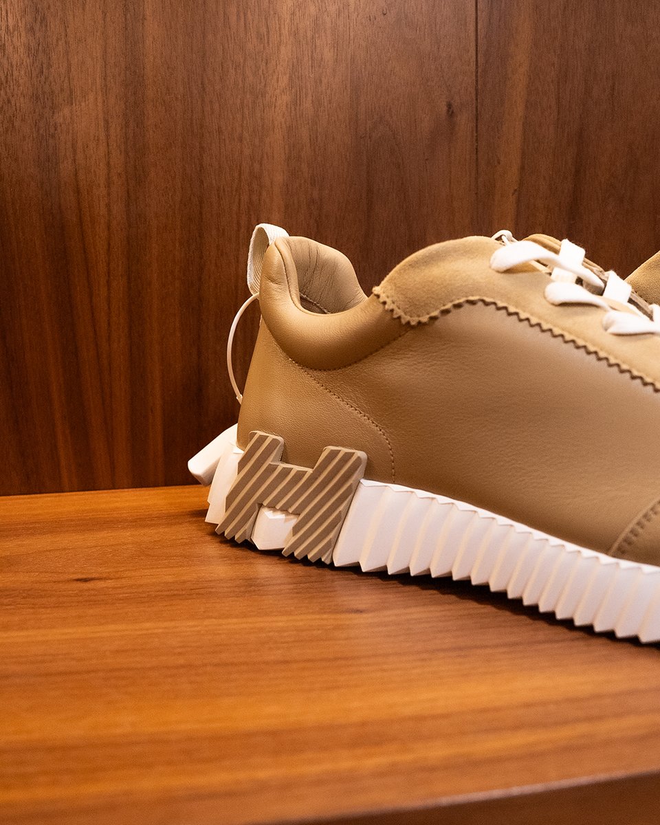 The Hermès Bouncing Sneaker merges refined craftsmanship with dynamic design. Its sculptural sole and bold "H en biais" motif embody the spirit of urban elegance. Lightweight yet commanding, it's crafted for those who move with purpose and style.

Available now at Soul Gallery.