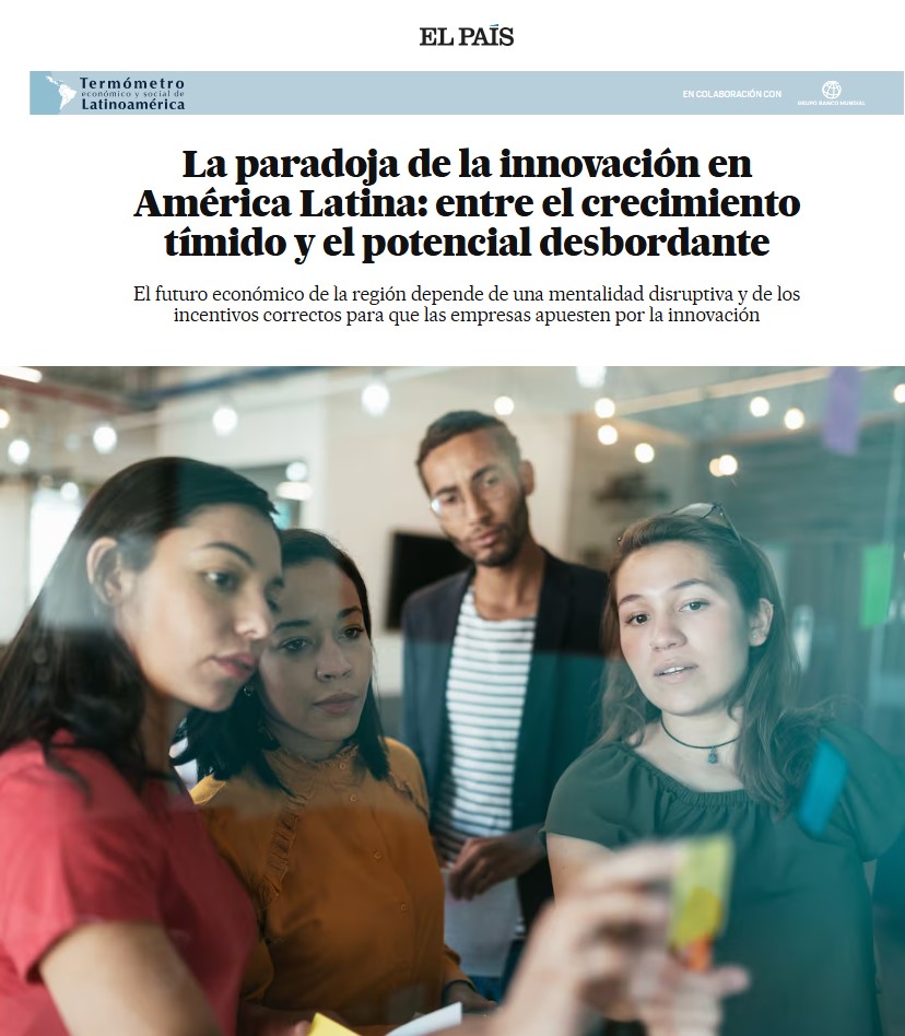 Banco Mundial Argentina (@bancomundialarg) on Twitter photo La innovación es clave para el crecimiento de América Latina y el Caribe. Sin embargo, la región invierte solo el 0,62% del PIB en I+D, muy por debajo del promedio global.
¿Cómo impulsar la innovación? Conoce más en este artículo de <a href="/elpais_america/">EL PAÍS América</a>: wrld.bg/xaUq50W0Tyt La innovación es clave para el crecimiento de América Latina y el Caribe. Sin embargo, la región invierte solo el 0,62% del PIB en I+D, muy por debajo del promedio global.
¿Cómo impulsar la innovación? Conoce más en este artículo de <a href="/elpais_america/">EL PAÍS América</a>: wrld.bg/xaUq50W0Tyt