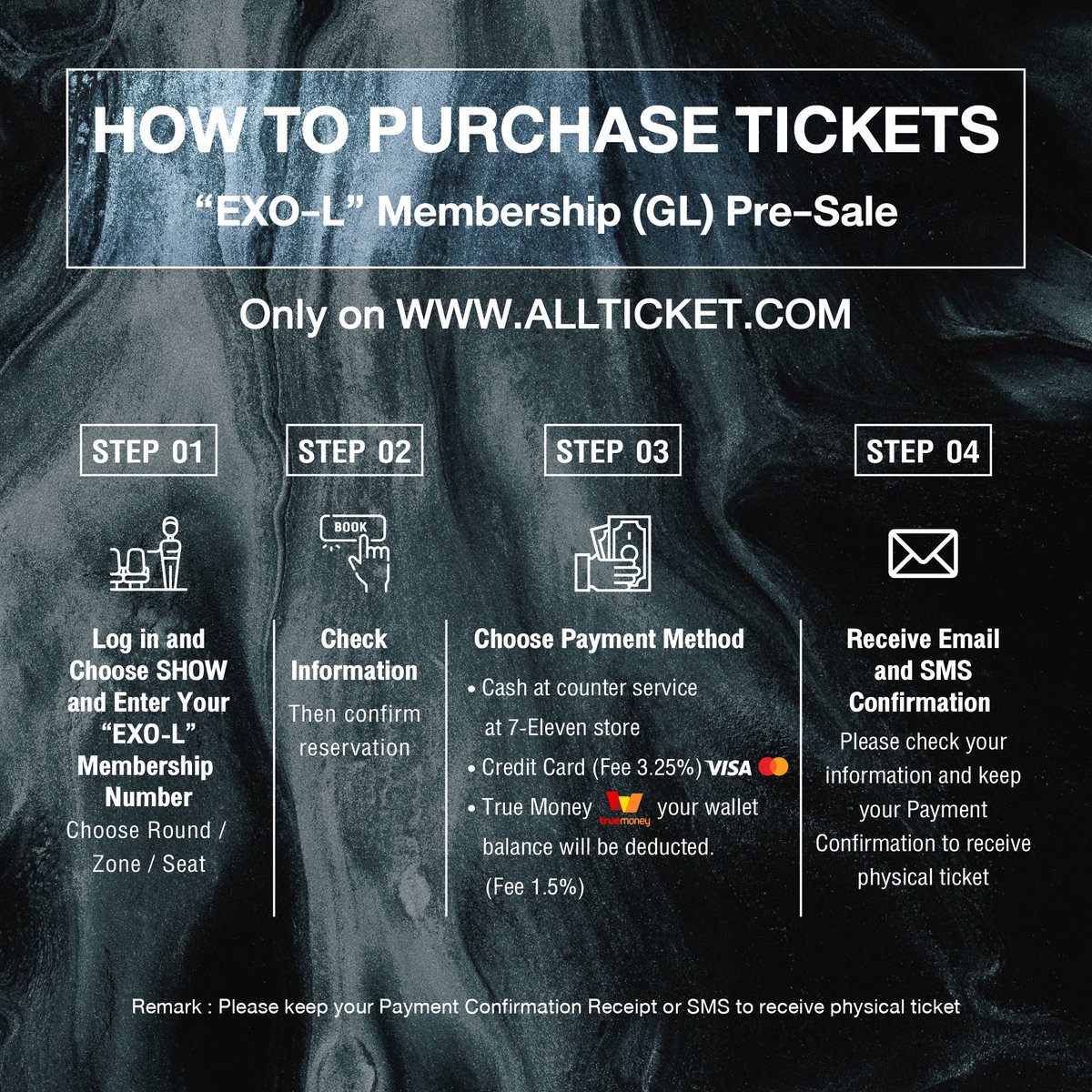 🐻 Ticket Purchase Details [“𝐄𝐗𝐎-𝐋” 𝐌𝐞𝐦𝐛𝐞𝐫𝐬𝐡𝐢𝐩 (𝐆𝐋