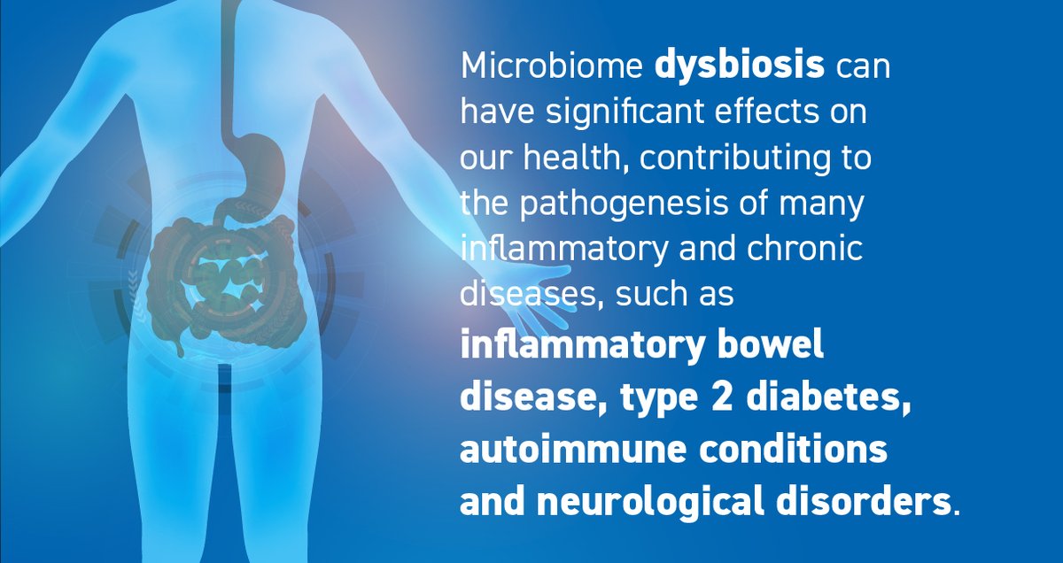 Gut imbalance can result in system-wide impacts. 

#Dysbiosis is linked to #InflammatoryBowelDisease, #Type2Diabetes, and autoimmune and neurological disorders.

Your #microbiome matters, more than you think!

#GutHealth #IBD #NeuroHealth #Microbiota