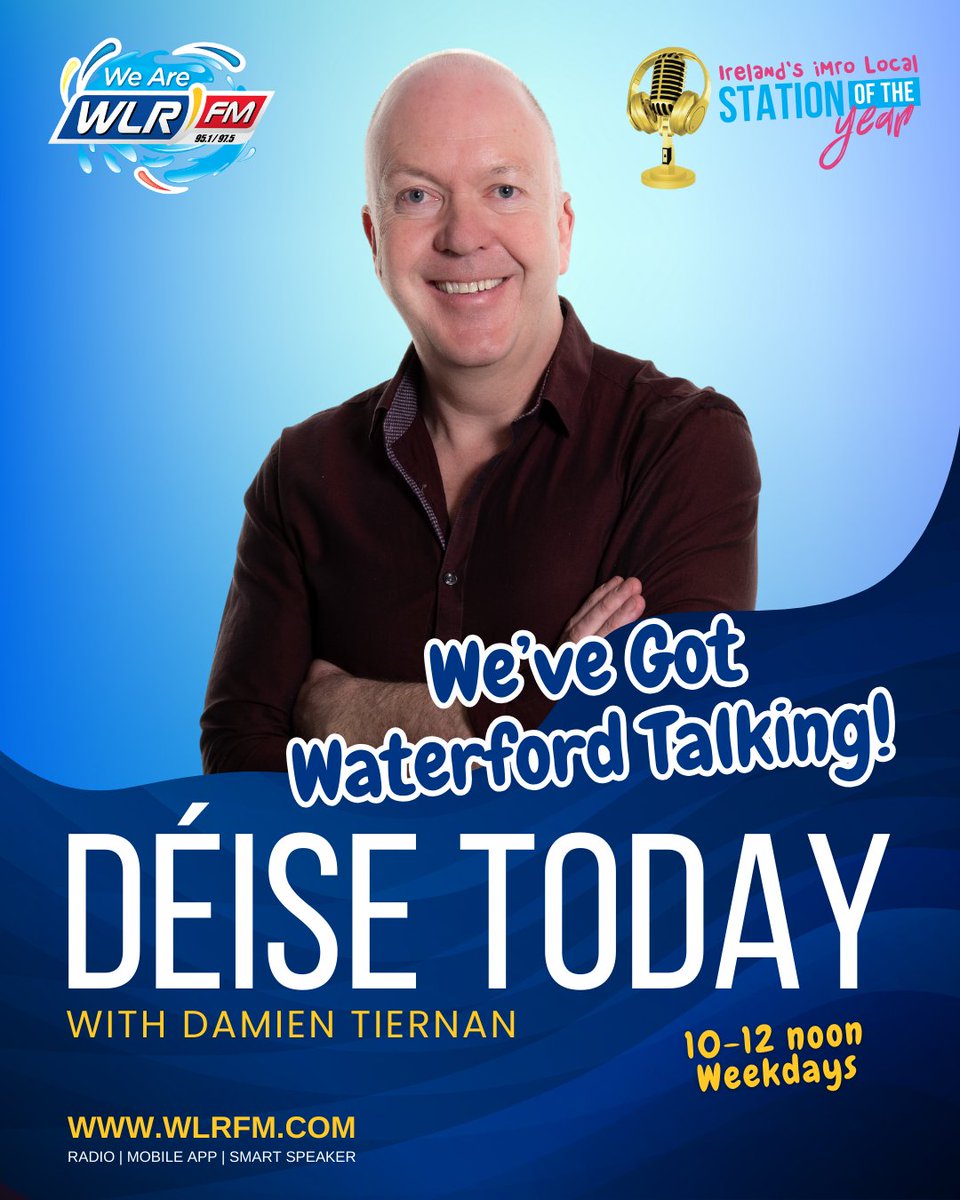 WLR (@wlrfm) on Twitter photo 🎙️ Déise Today with <a href="/damienwlr/">Damien Tiernan</a> – Where Waterford Talks 🗣️📻
Hard-hitting, heartfelt, and always in touch with the real issues.
From breaking news and powerful local stories to voices that matter — Damien brings Waterford's conversations to life every weekday.
📰 Real stories
🎧 🎙️ Déise Today with <a href="/damienwlr/">Damien Tiernan</a> – Where Waterford Talks 🗣️📻
Hard-hitting, heartfelt, and always in touch with the real issues.
From breaking news and powerful local stories to voices that matter — Damien brings Waterford's conversations to life every weekday.
📰 Real stories
🎧