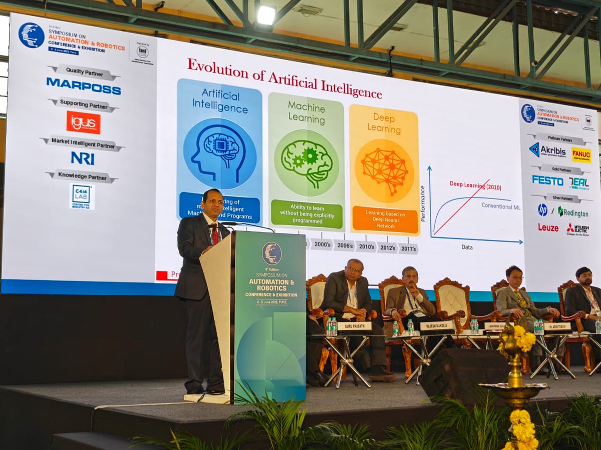 8th Symposium on Automation &amp; Robotics 2025 begins in Pune!
Chief Guest: Mr. Ashwin Shastri (Tata AutoComp)
Keynote Addresses: Mr. Yuki Kita (FANUC), Dr. Asim Tewari (IIT-B)
Theme: Trends &amp; Insights for Tomorrow: Shaping the Future
tinyurl.com/wuhah33f
 #Automation #Robotics