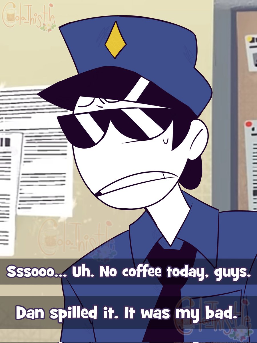 Cola_Thistle's tweet image. ☕️ ` a mess in the workplace ` 🥐
-✨️-
Oooo he mad.... I mean, he doesn&apos;t juggle coffee cups from his other job for nothing. 
×‼️×
[MAYBE. Just maybe.. a Spooky Month (cop but any would be lovely!) OC Interaction Post...]
- ☆ -
#SpookyMonth #SpookyMonthOC #OC #DigitalArt #Art