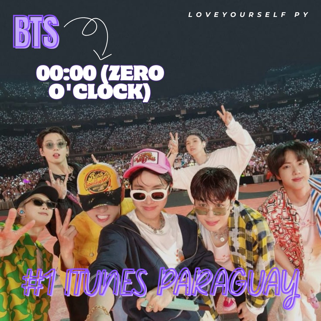 KTH_wives_py7's tweet image. [🍎] “00:00 (Zero O'clock)” de #BTS se apodera del #1 en ITUNES PARAGUAY!❤️‍🔥🇵🇾

🔝 #ZeroOclock

Sigamos demostrando amor por nuestros chicos💗

📍 No olvidemos de reproducir en todas las plataformas!

FELICITACIONES #BTS 🥳❤️‍🔥👑
CONGRATULATIONS BTS
BTS COMING HOME
BTS PAVED THE WAY