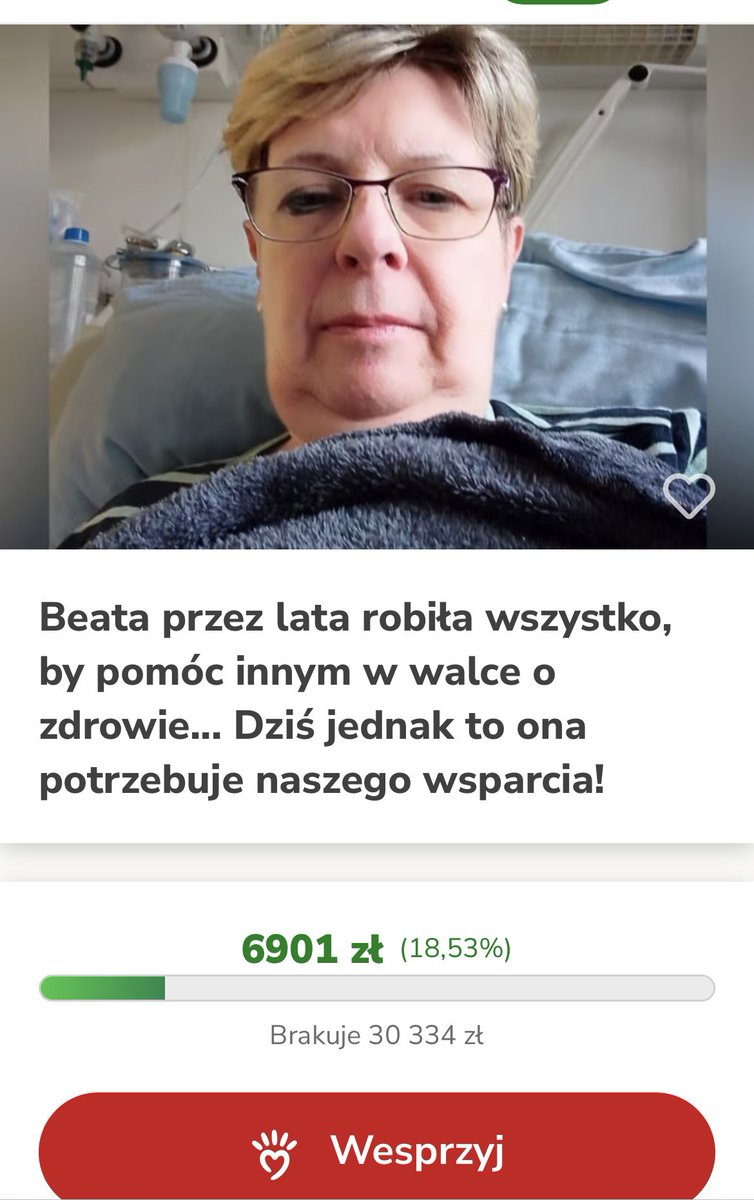 Proszę o podanie dalej 🙏🙌🏽

siepomaga.pl/beata-peszko-u…