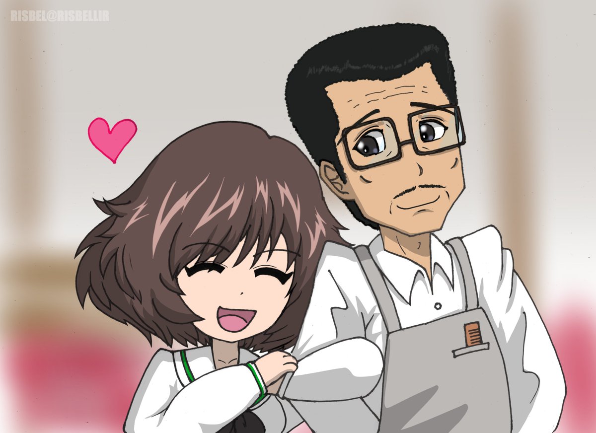 秋山優花里 「聖しごおわ女学院('・ω・`)ノ」|りすべるRISBEL㌠のイラスト