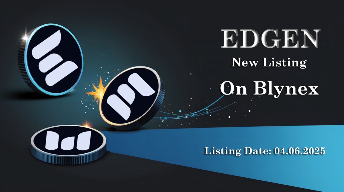 New Listing on Blynex Exchange! 

🔷 We are excited to announce the listing of LayerEdge ($EDGEN) on Blynex!

Key dates:
🔷 Deposit Opens: 04/06/2025
🔷Trading Begins: 04/06/2025
🔷Withdrawal Available: 04/06/2025

🔷 Get ready to trade $EDGEN/ $USDT on Blynex.com