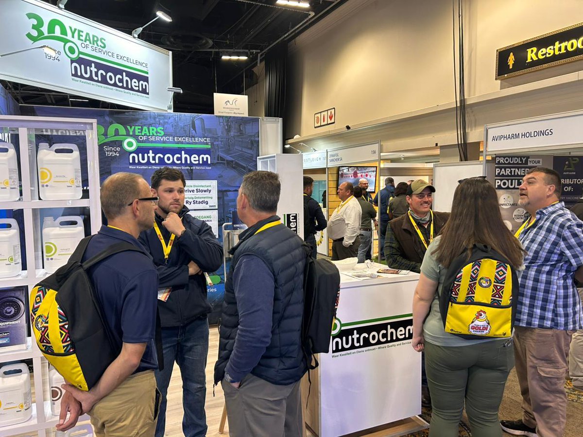 Nutro_Chem's tweet image. NutroChem is proudly exhibiting at AVI Africa – the continent’s biggest poultry event! 🐔

Come visit our stand to meet the team, explore our trusted biosecurity solutions, and see why we’ve been leading in quality and service since 1994. 💚🧪

#AVIAfrica2025 #PoultrySolutions