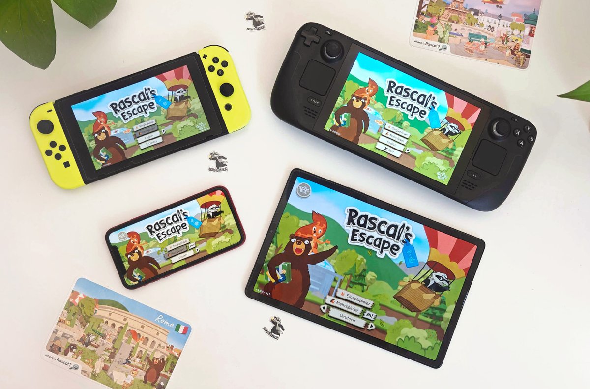 🎉🎮 #RascalsEscape now out on iOS &amp; Android!

The cozy adventure game takes you on an unforgettable journey across Europe.   

Download the app for free &amp; try out the Barcelona level!   
🍎Apple: bit.ly/rascals-escape…
🤖 Google: bit.ly/rascals-escape…

#gamedev #indiedev