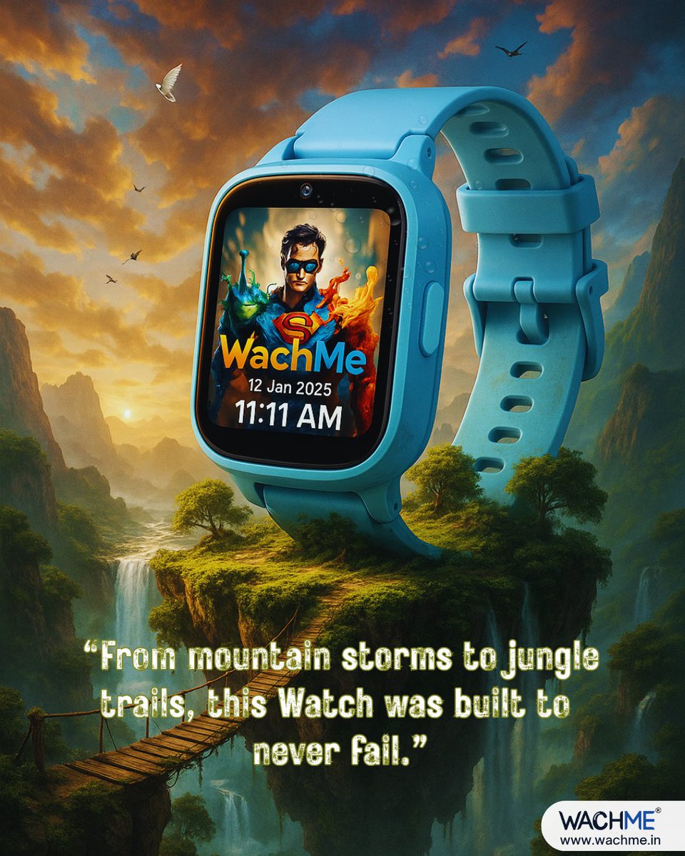 🌄🏞️ From wild trails to stormy peaks — this isn’t just a watch, it’s your adventure-proof companion. 💪

#WachMe – Built to Never Fail.

🔗 wachme.in

#Smartwatch #AdventureGear #BuiltToLast #WachMeWatch #TechThatThrives #ExploreWithWachMe #SurvivalReadyStyle