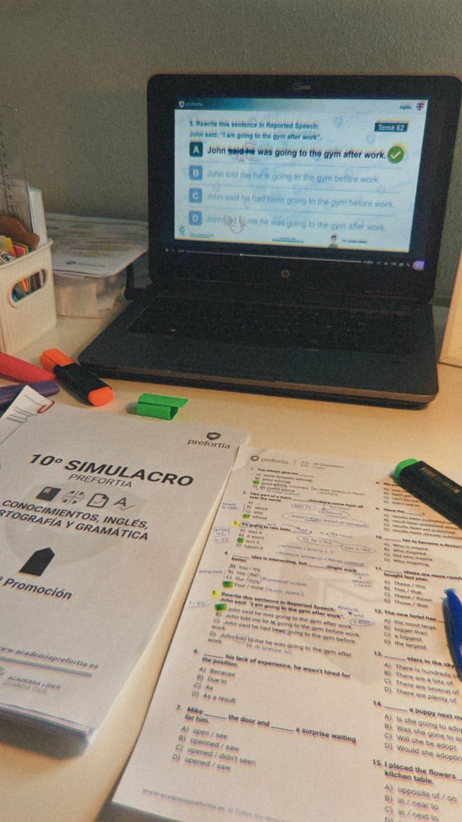 Los simulacros también se estudian. Queda menos. <a href="/Prefortia/">Academia Prefortia</a>